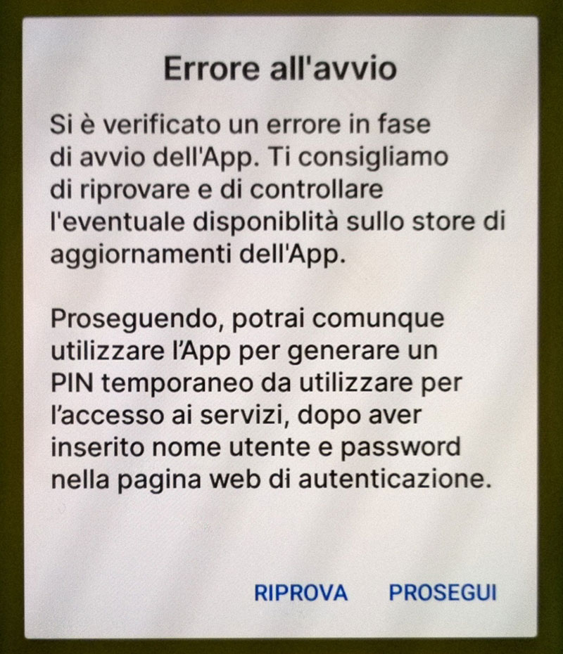 SPID Poste ID errore all'avvio.jpg