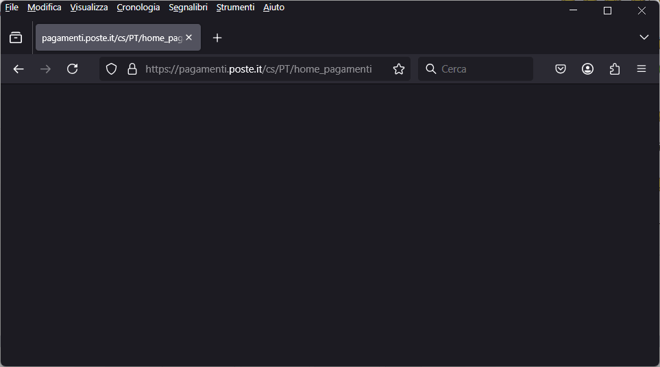 Poste italiane pagina vuota.png